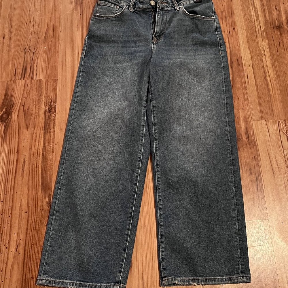 MAVI high rise wide crop jeans w 27"